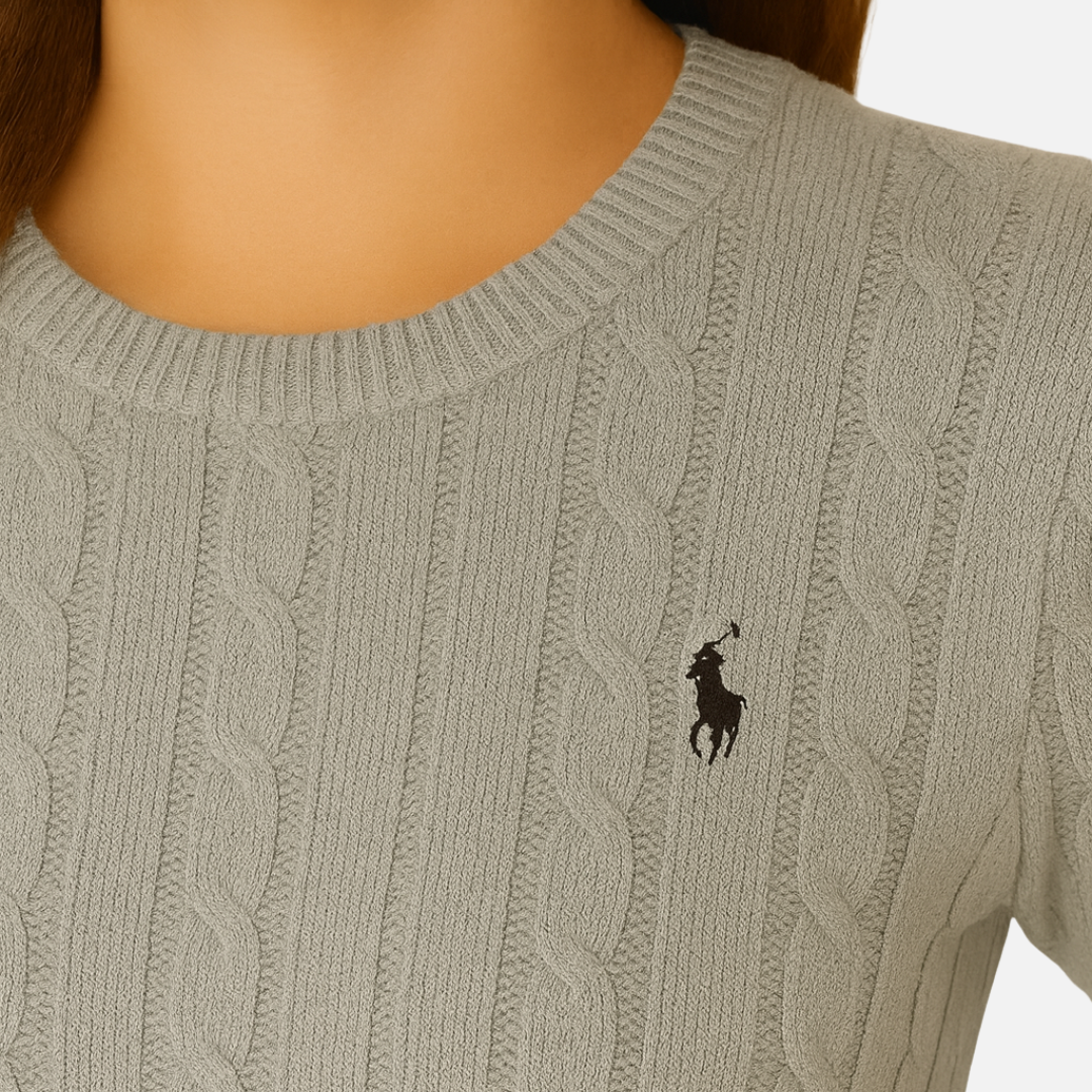 Women’s Cable Knit Sweater – Classic Pullover