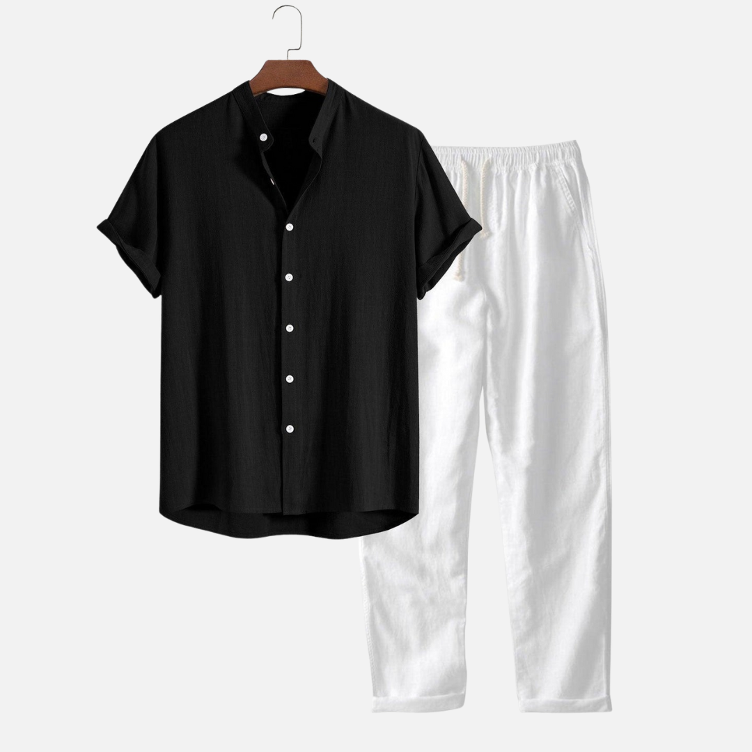 Men's Old Money Linen Summer Set