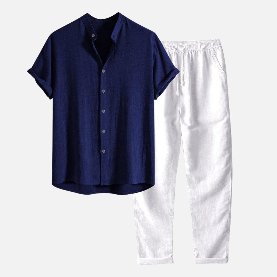 Men's Old Money Linen Summer Set