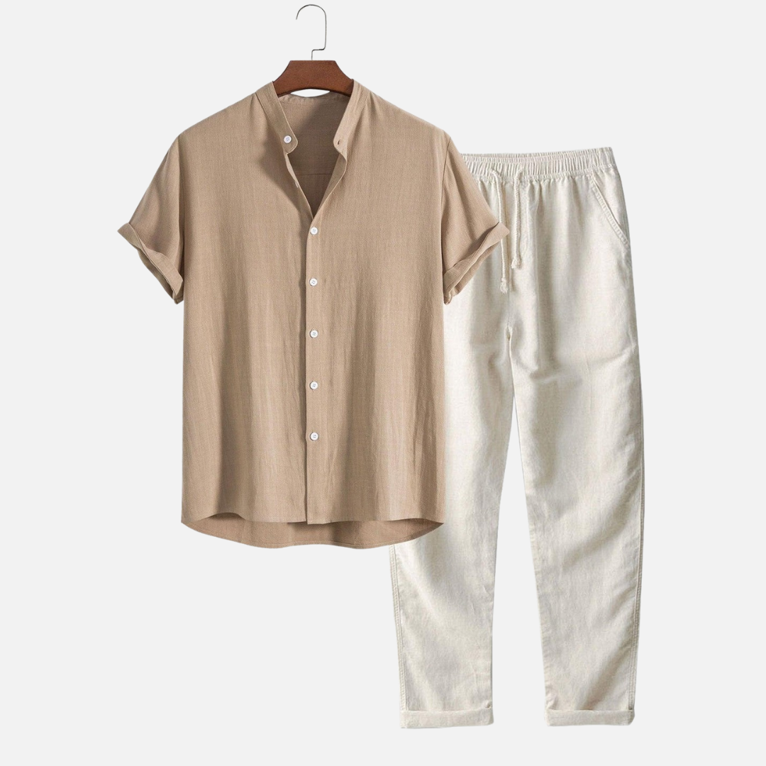 Men's Old Money Linen Summer Set