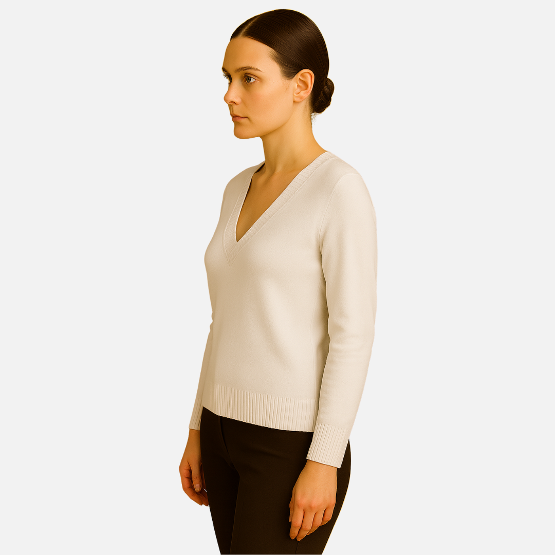 Women’s Deep V-Neck Sweater