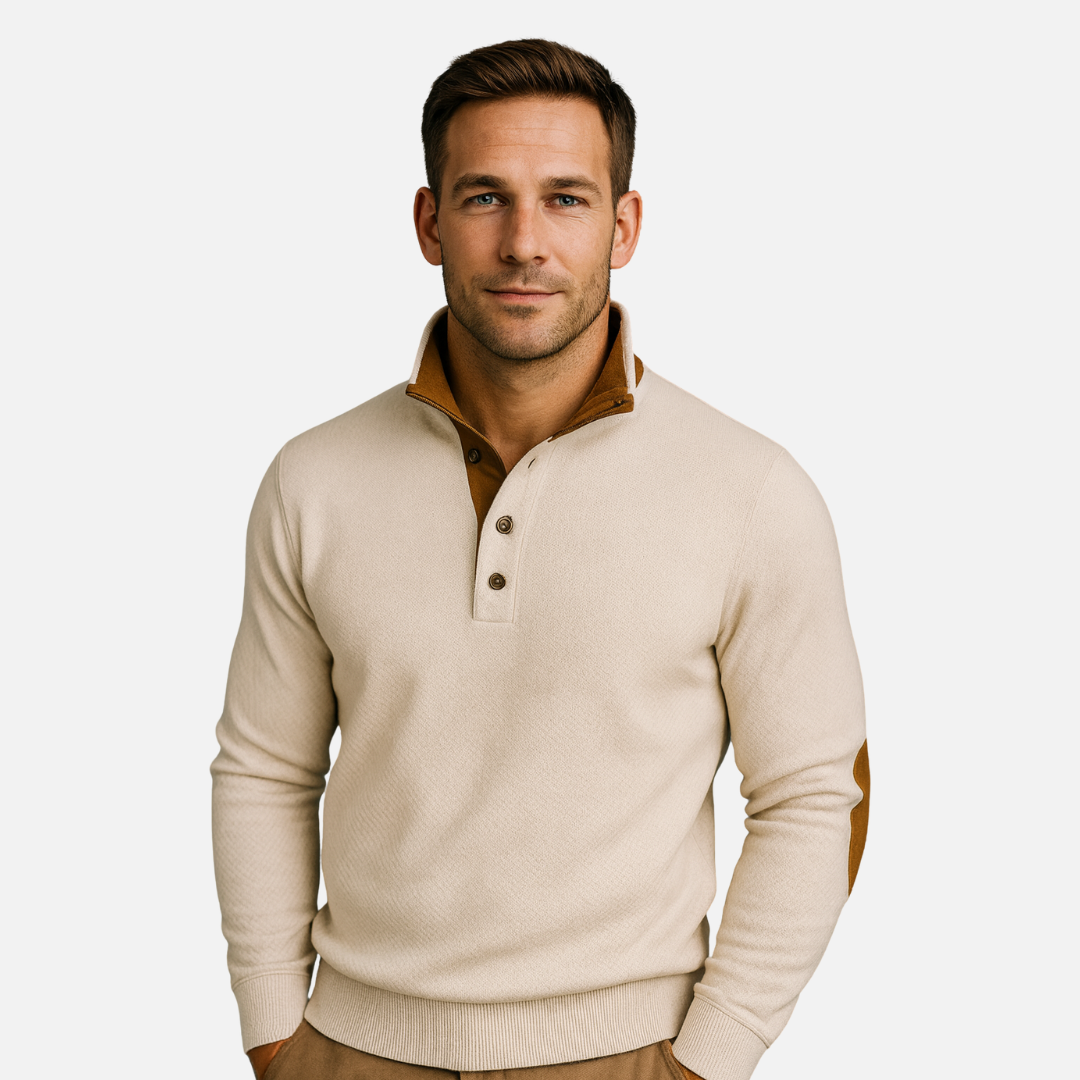 Men’s Classic Button Collar Sweater