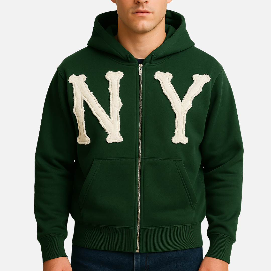 Men’s Zip Up Hoodie – Streetwear Hooded Cardigan