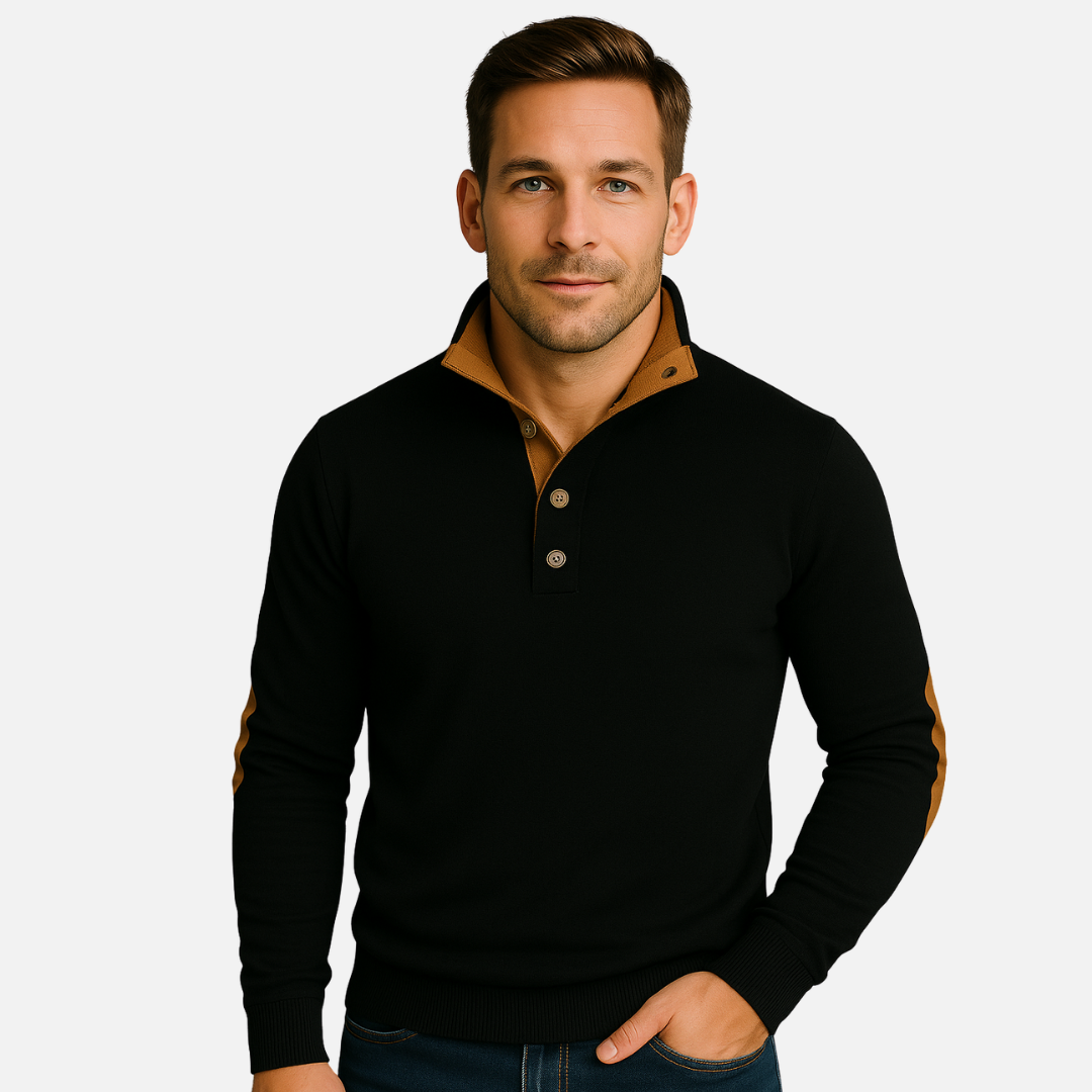 Men’s Classic Button Collar Sweater