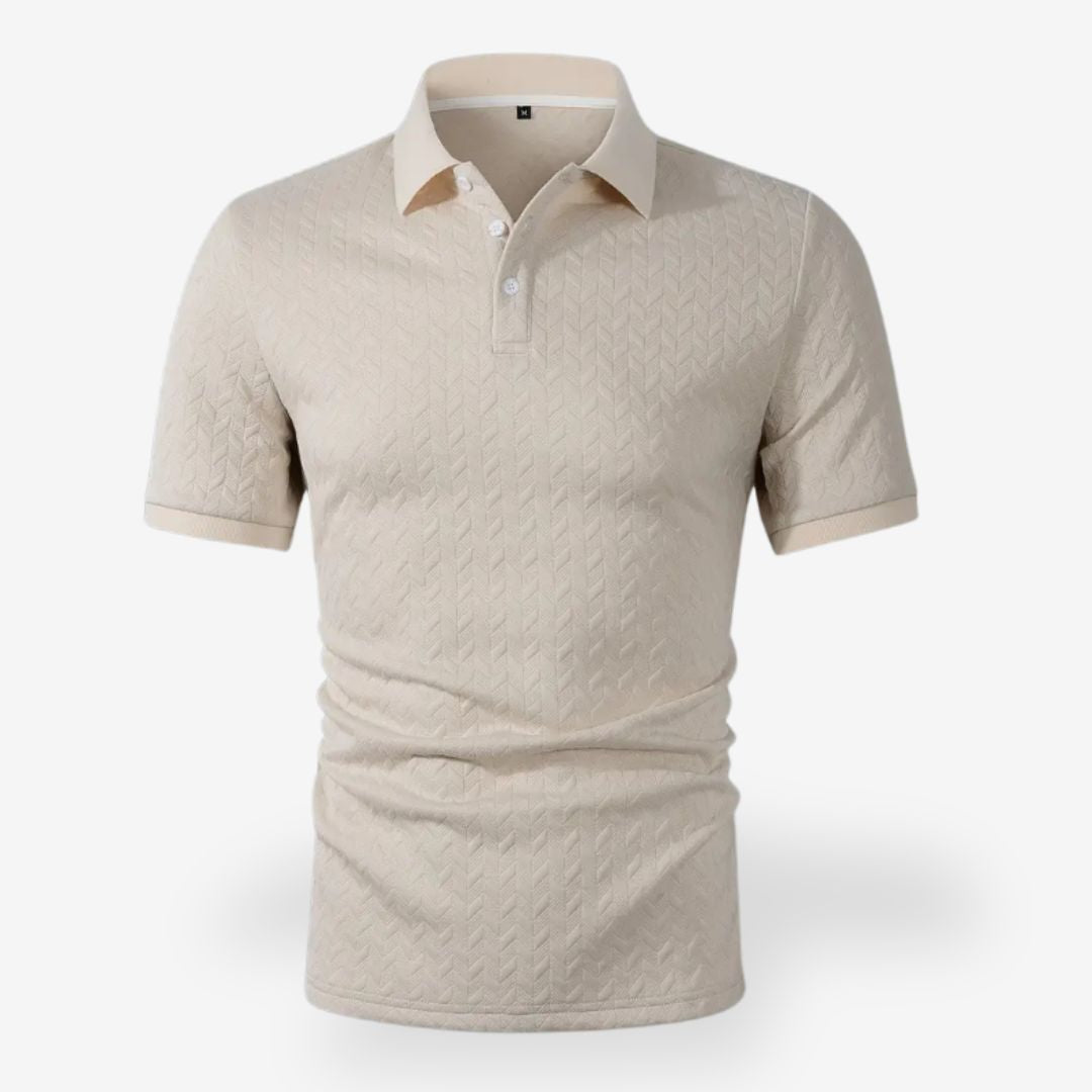 Men’s Stretch Polo Shirt Beige