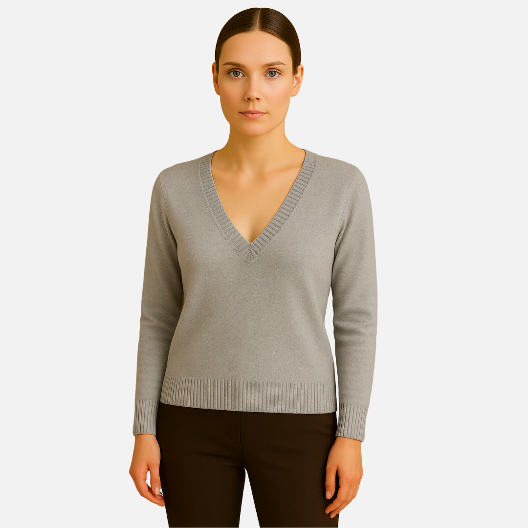 Women’s Deep V-Neck Sweater