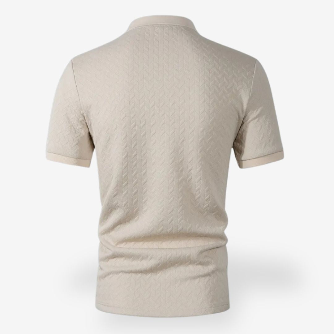 Men’s Stretch Polo Shirt Beige