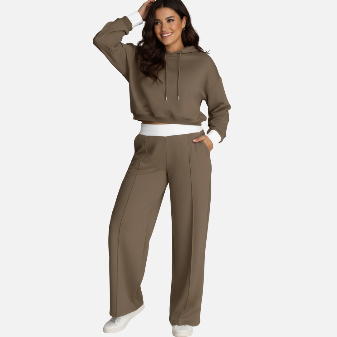 Women’s Two-Piece Lounge Set – Casual Tracksuit