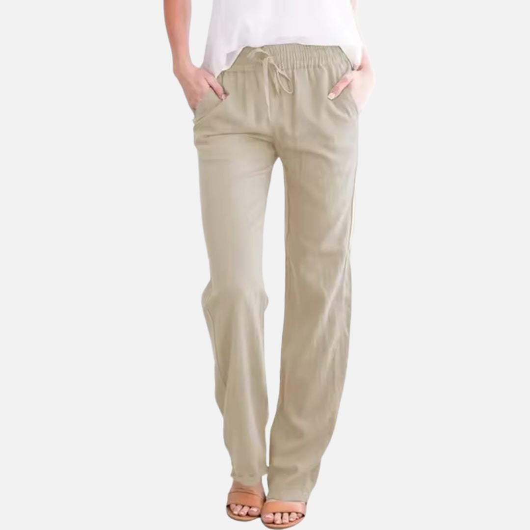 Women’s Long Linen Trousers