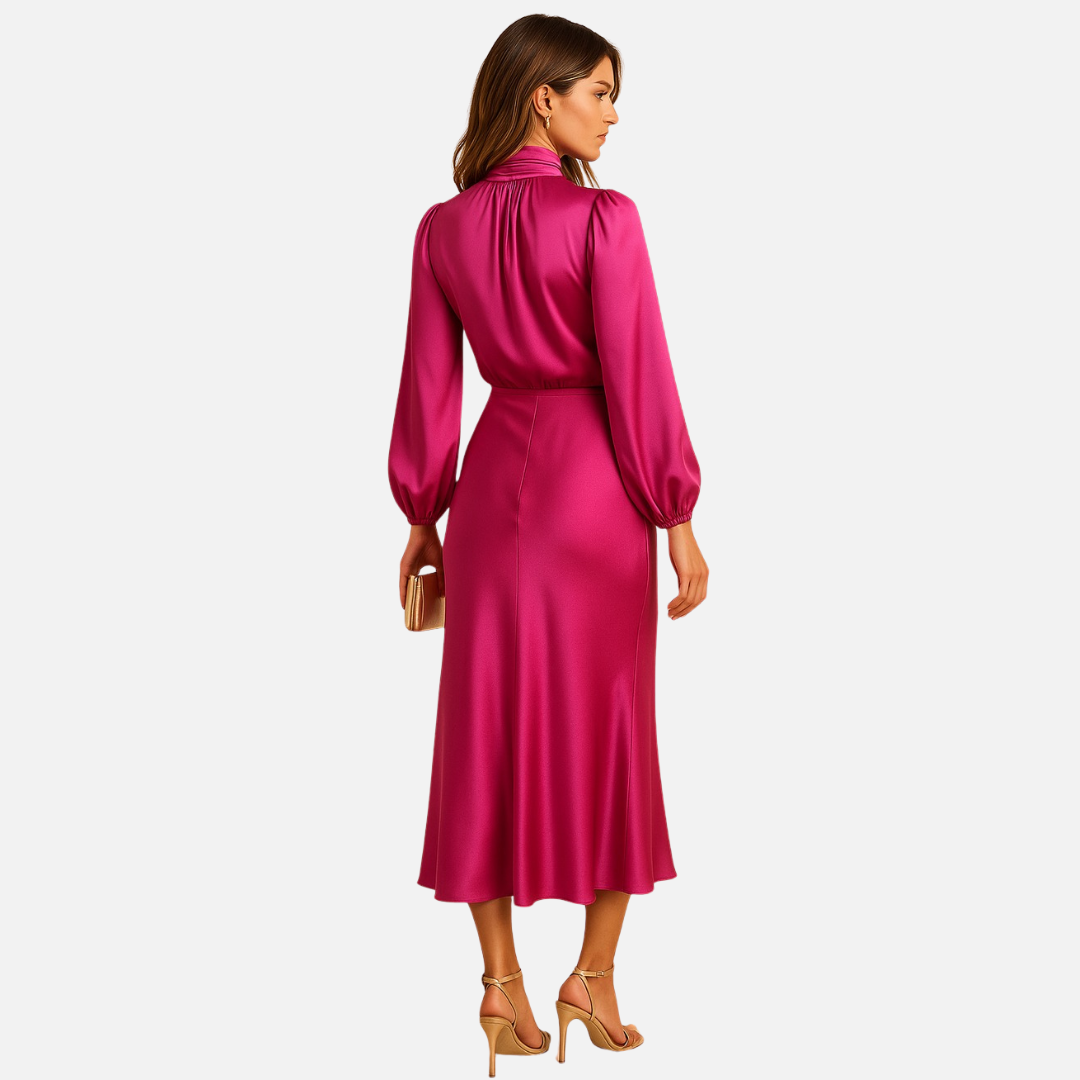 Women’s Satin Midi Dress