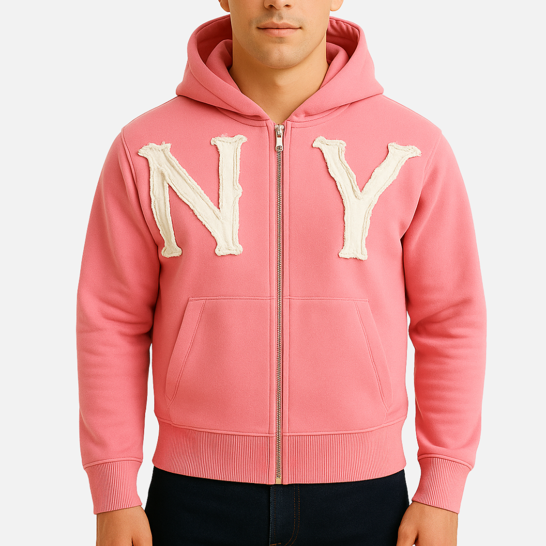 Men’s Zip Up Hoodie – Streetwear Hooded Cardigan