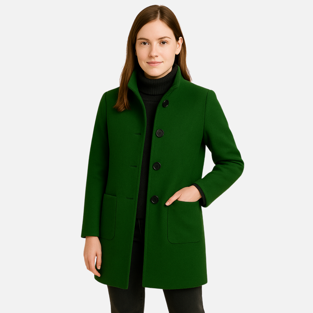 Women’s Wool Blend Coat – Winter Coat