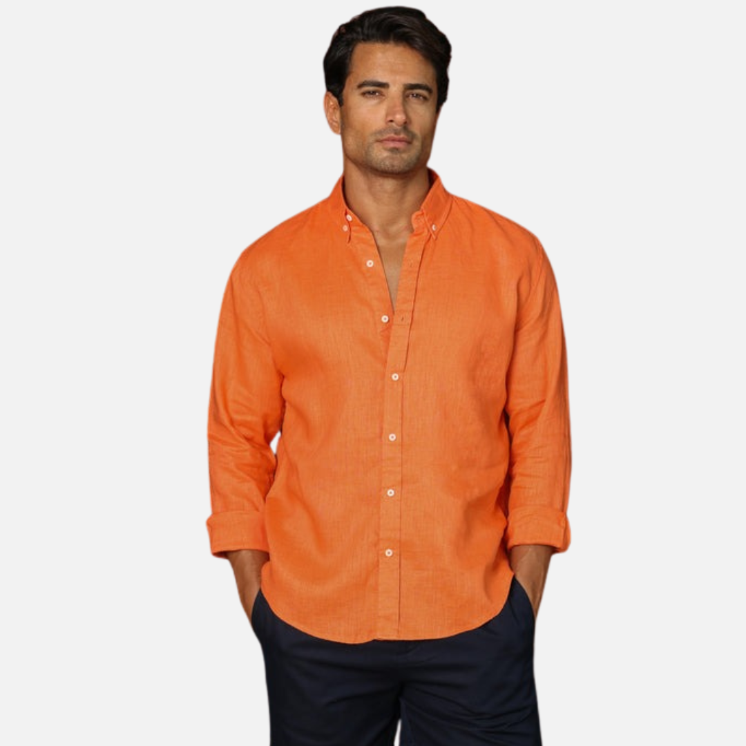 Men’s Linen Long Sleeve Shirt
