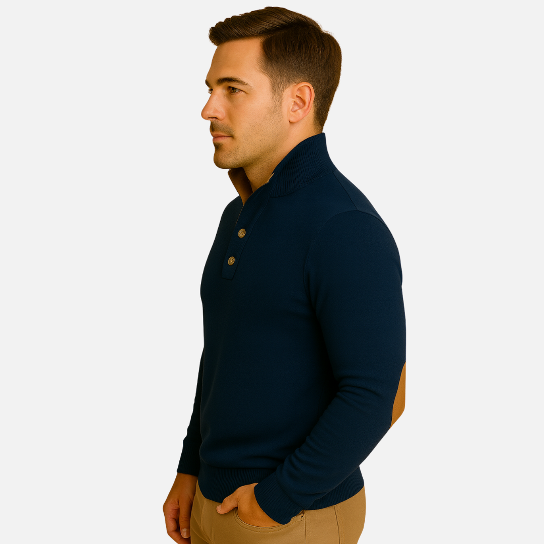 Men’s Classic Button Collar Sweater