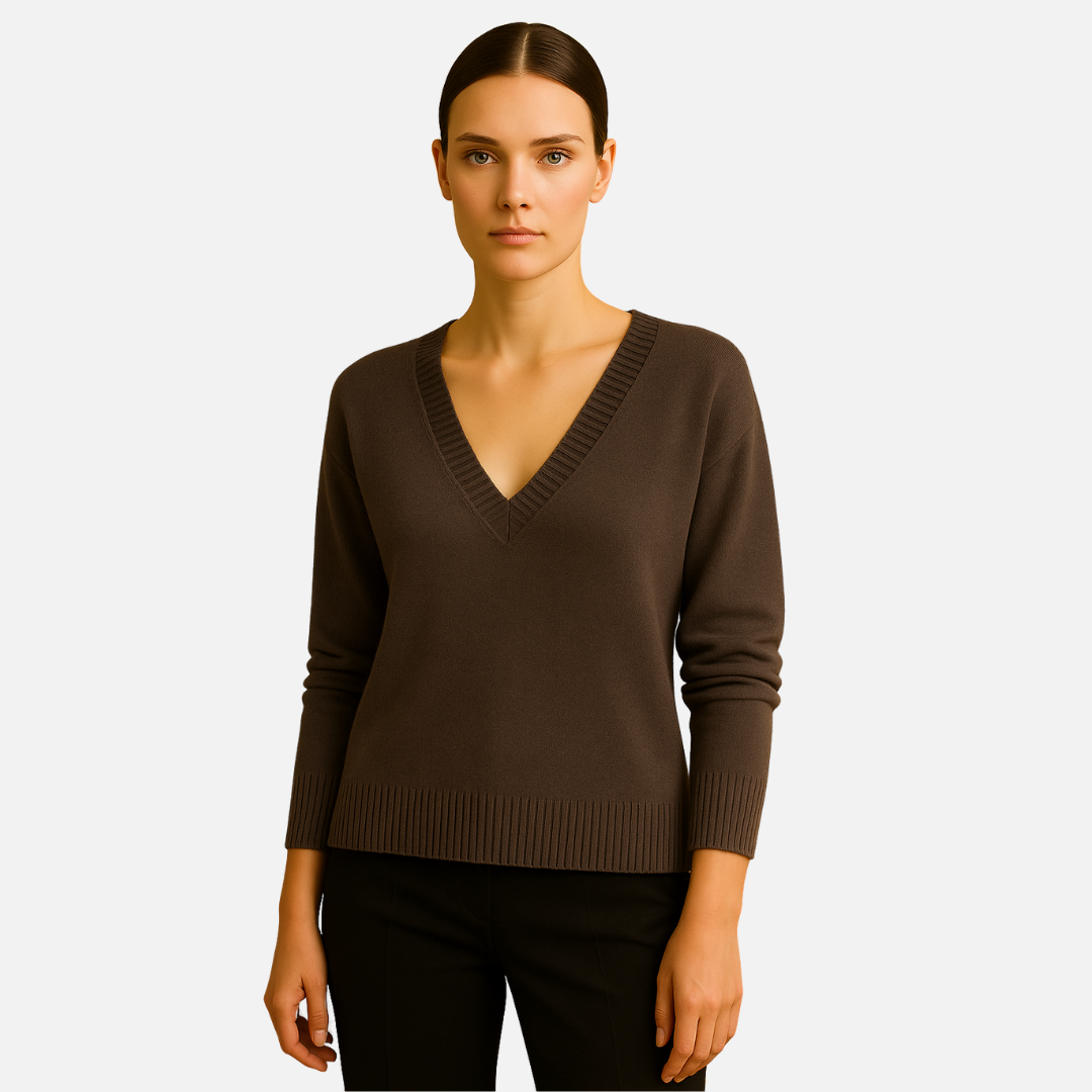 Women’s Deep V-Neck Sweater