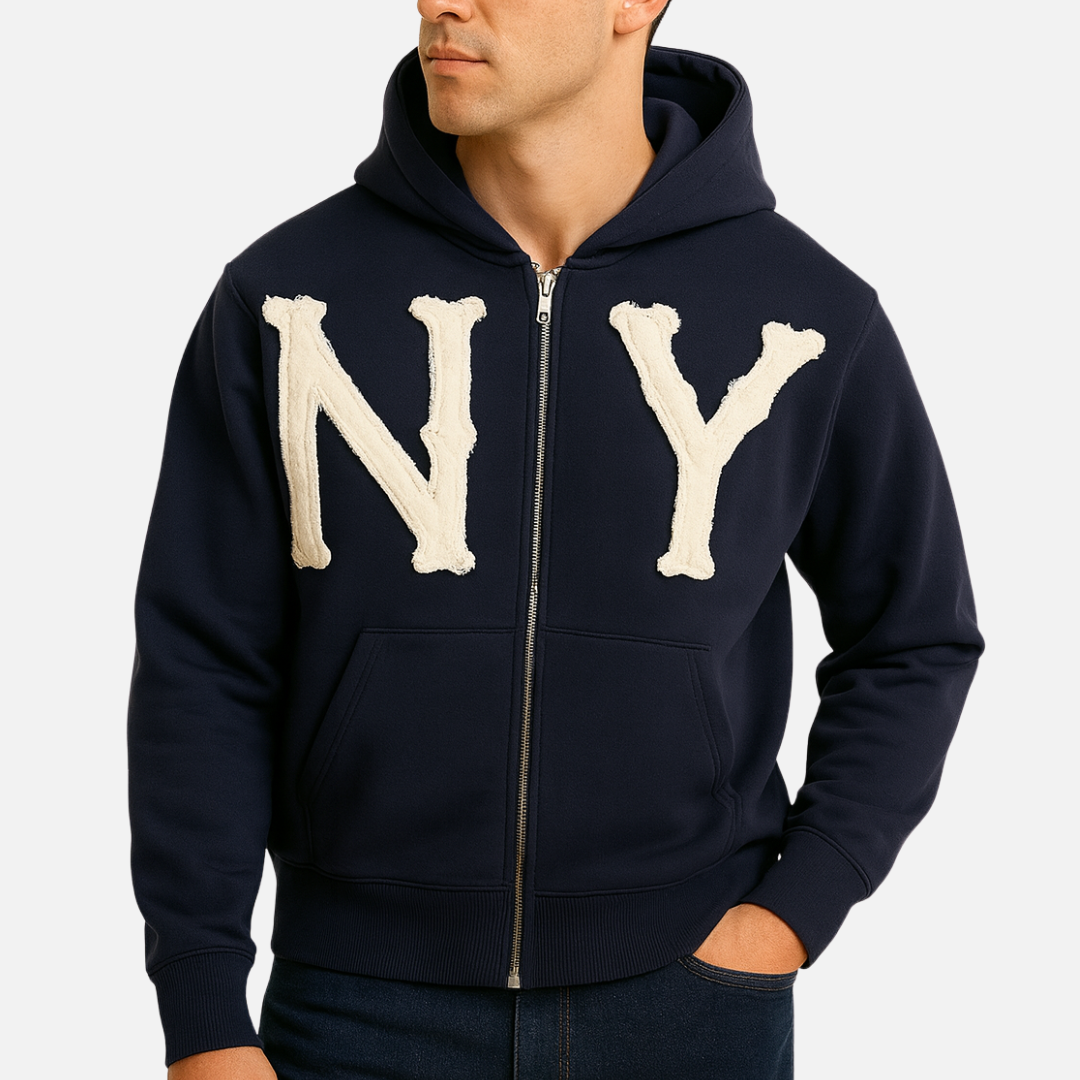 Men’s Zip Up Hoodie – Streetwear Hooded Cardigan