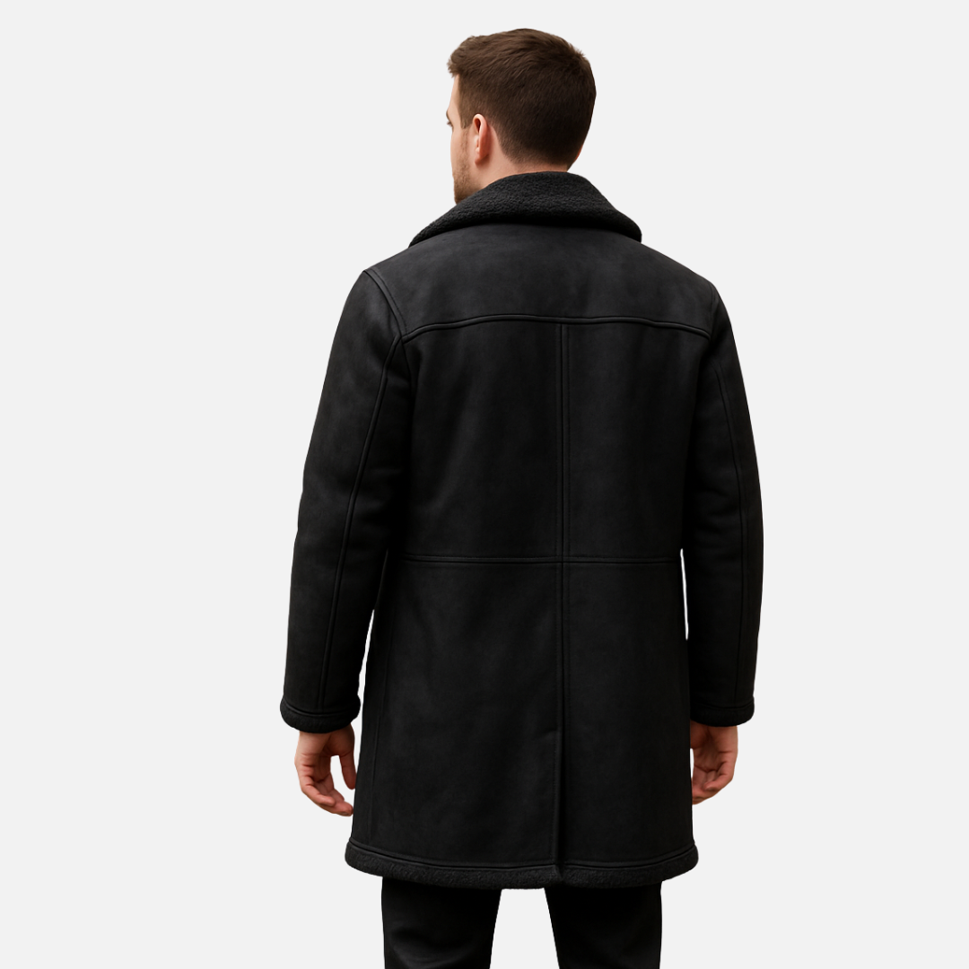 Men’s Lined Leather Coat