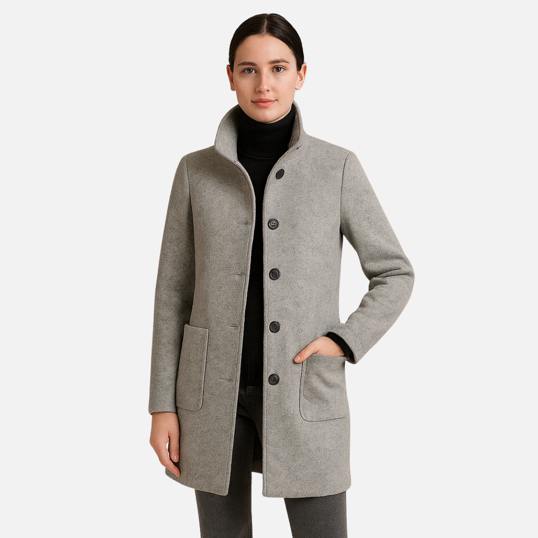 Women’s Wool Blend Coat – Winter Coat