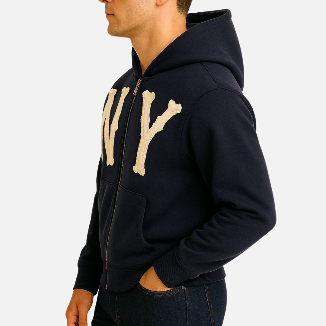 Men’s Zip Up Hoodie – Streetwear Hooded Cardigan