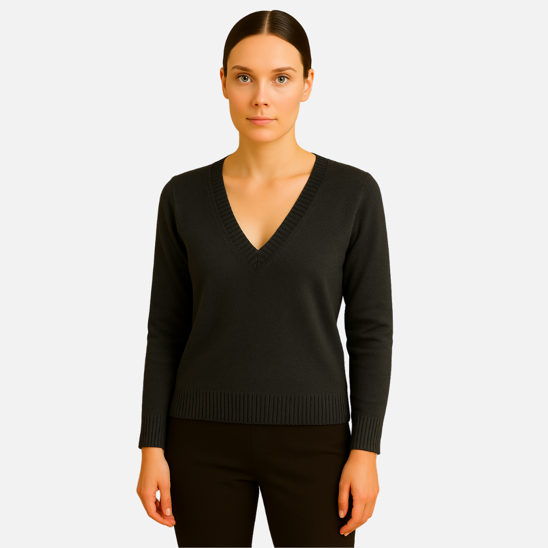 Women’s Deep V-Neck Sweater