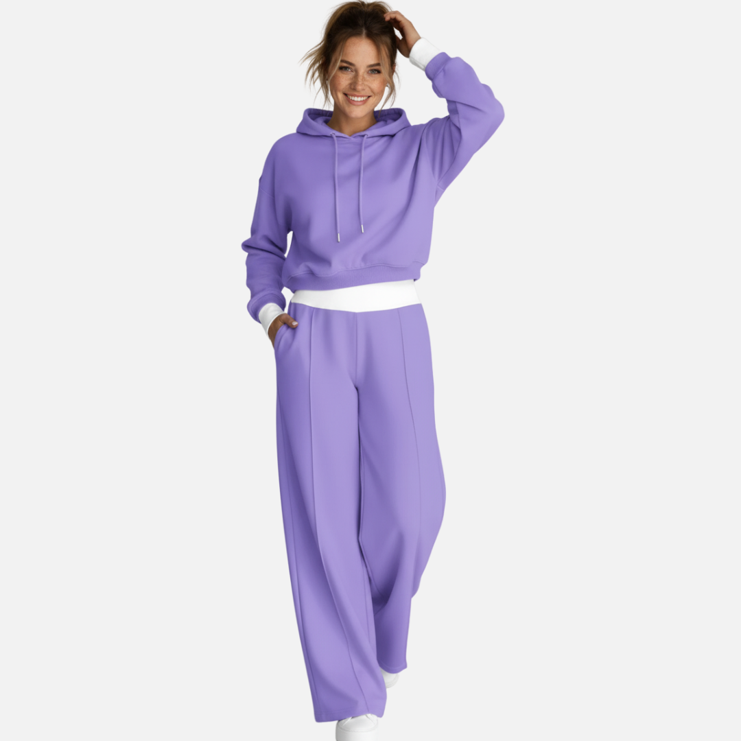 Women’s Two-Piece Lounge Set – Casual Tracksuit