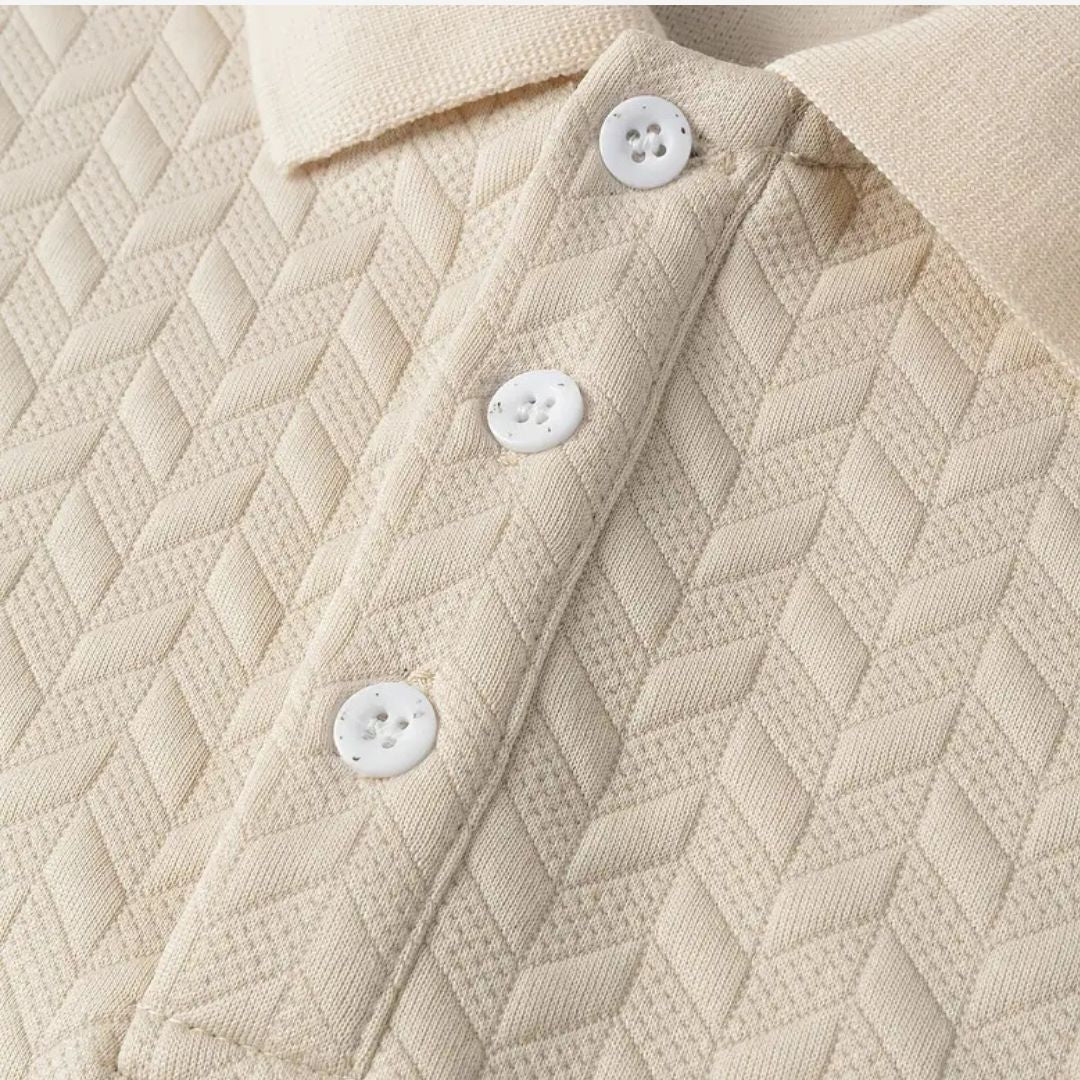 Men’s Stretch Polo Shirt Beige