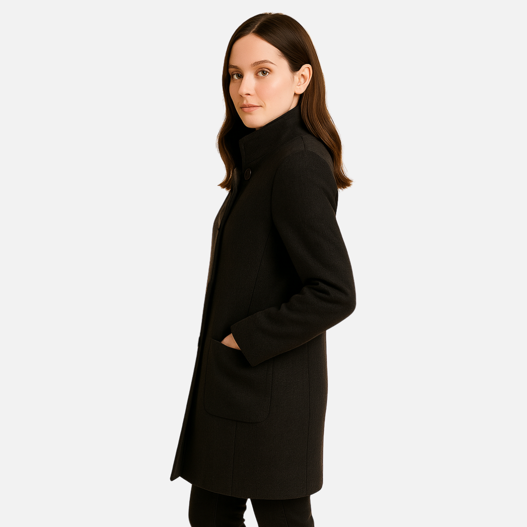Women’s Wool Blend Coat – Winter Coat