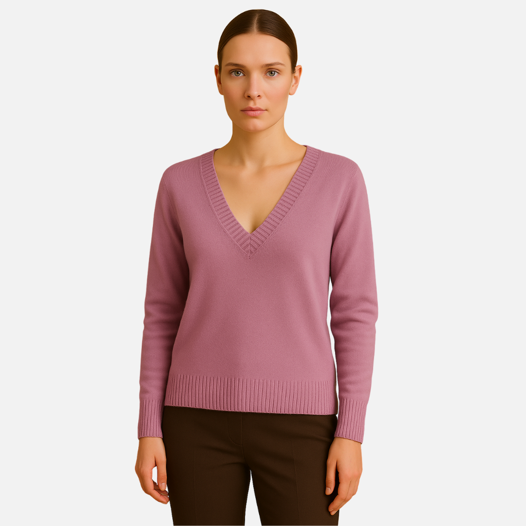 Women’s Deep V-Neck Sweater