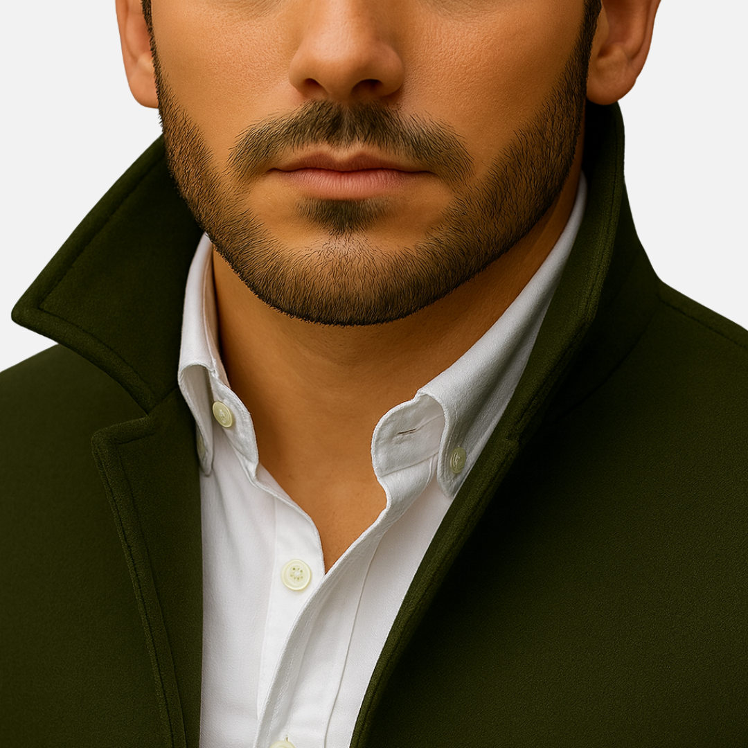 Men’s Slim Fit Wool Blend Coat