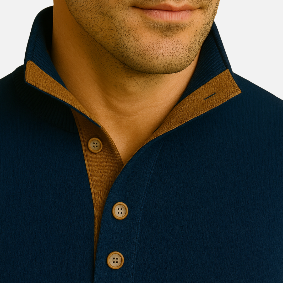 Men’s Classic Button Collar Sweater