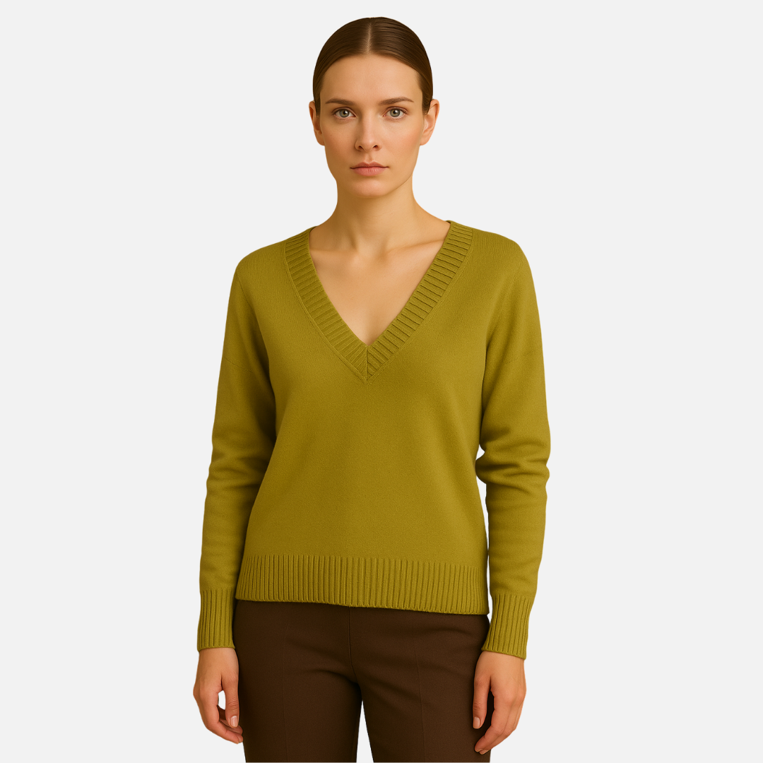 Women’s Deep V-Neck Sweater