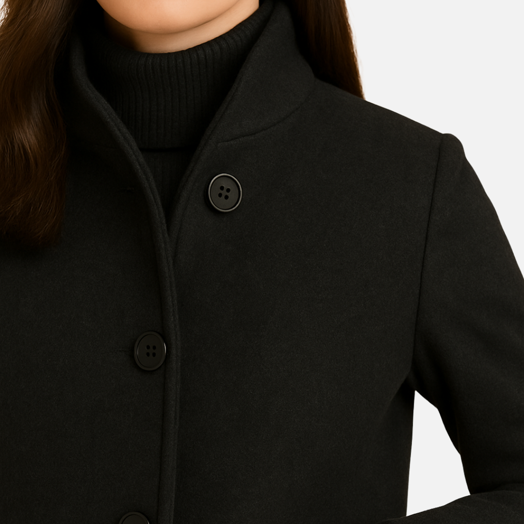 Women’s Wool Blend Coat – Winter Coat