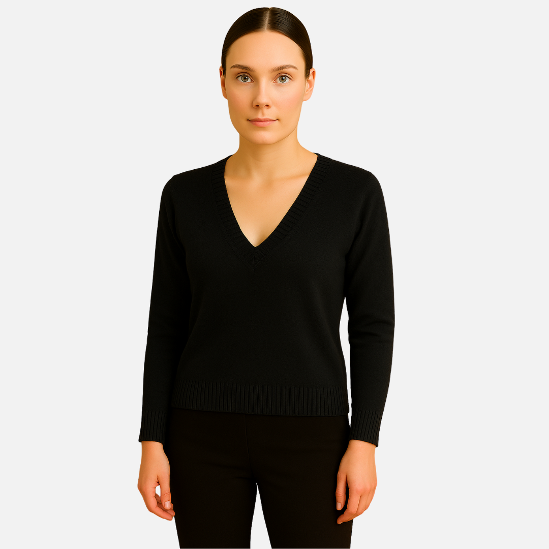 Women’s Deep V-Neck Sweater
