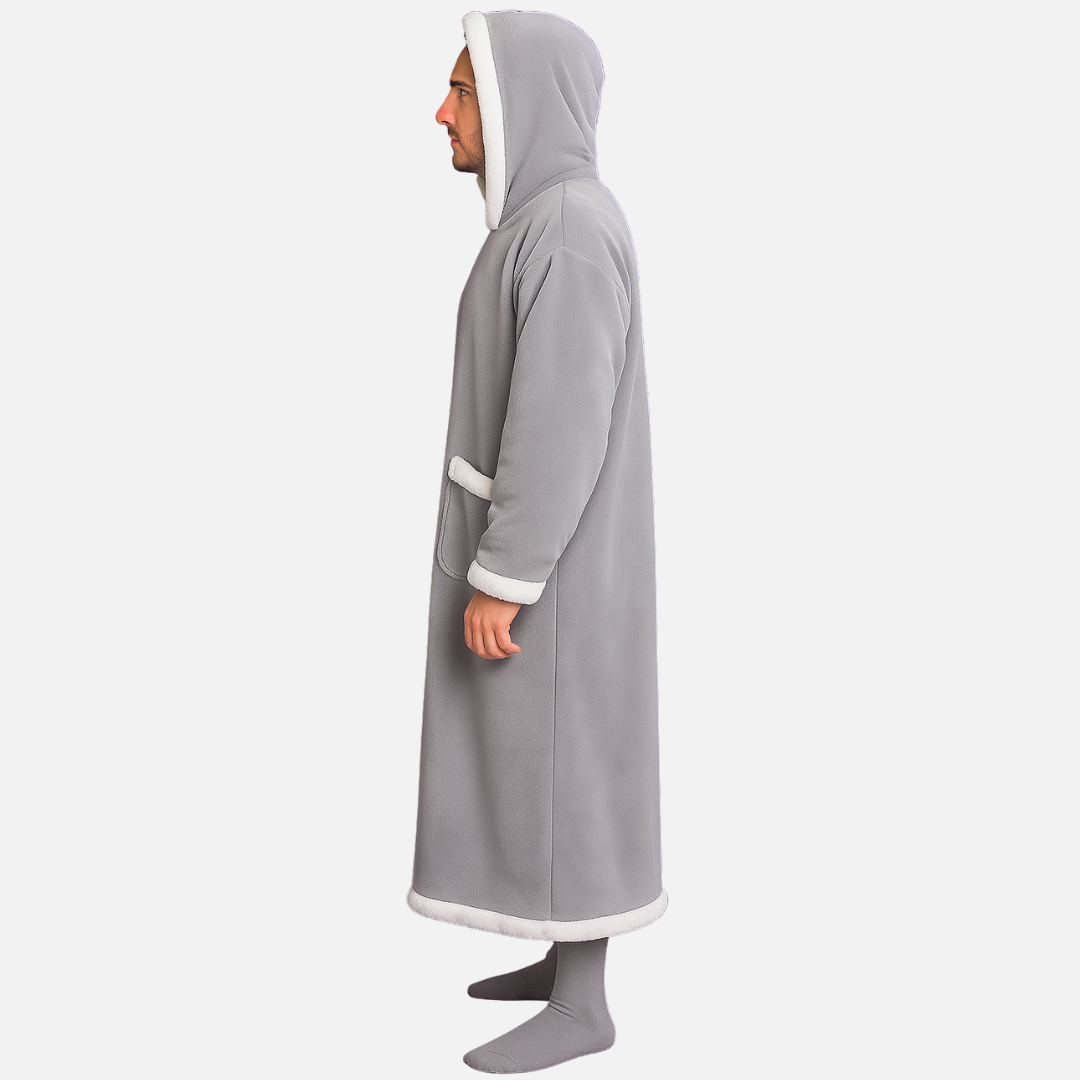 Men’s Oversized Hoodie Blanket – Fleece Wearable Blanket