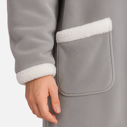Men’s Oversized Hoodie Blanket – Fleece Wearable Blanket