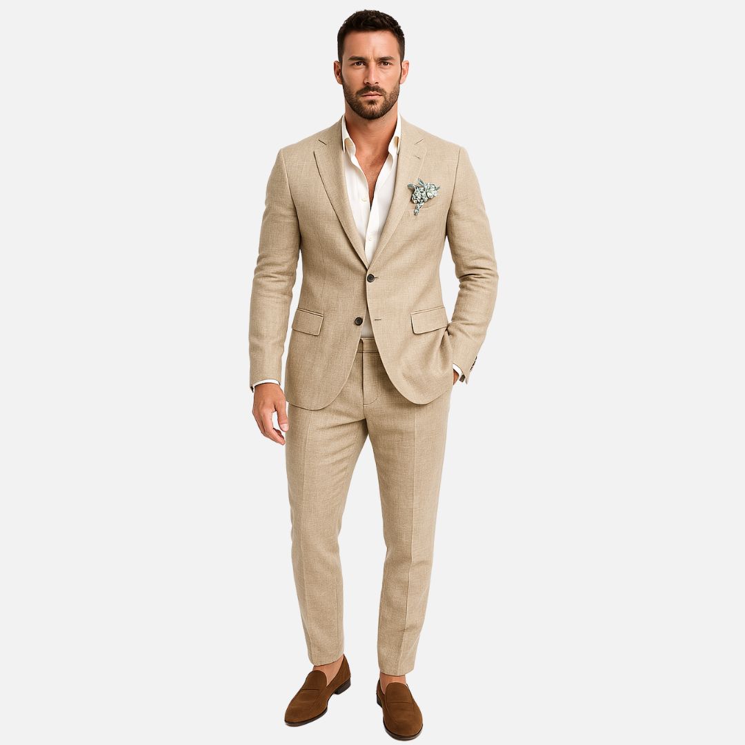 Men’s Smart Linen Suit – Wedding Suit