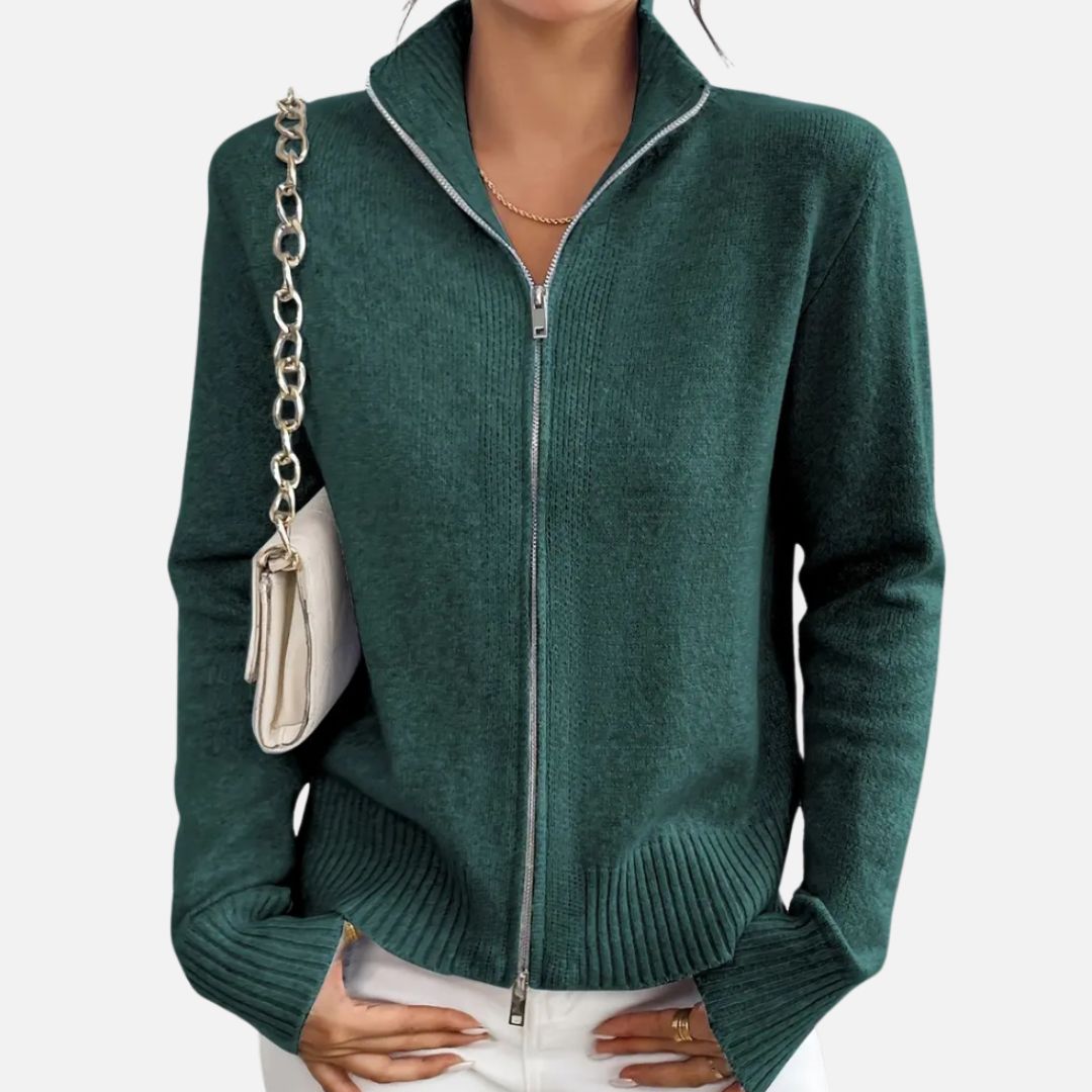 Women’s Elegant Cardigan - Smart Casual Knitted Jacket