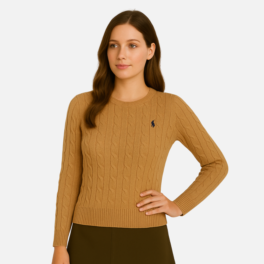 Women’s Cable Knit Sweater – Classic Pullover