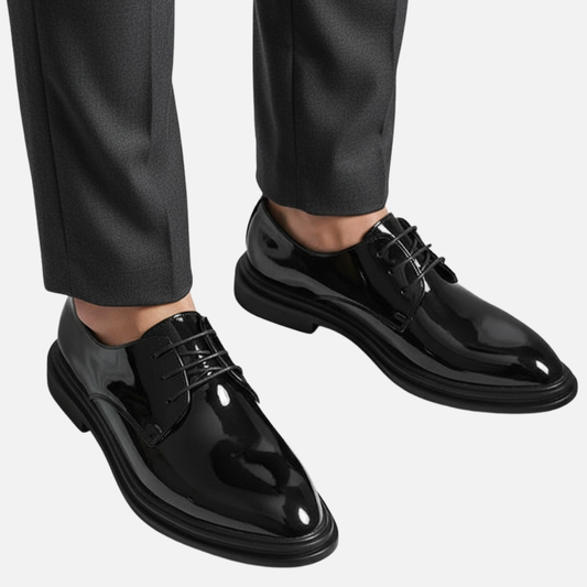 Men’s Classic Oxford Shoes – Formal Black Dress Shoes