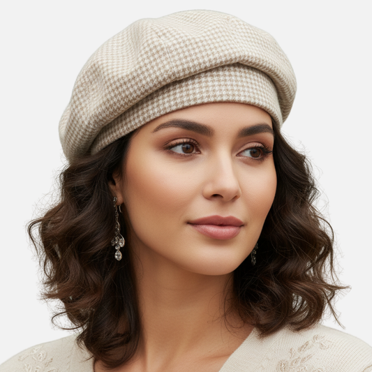 Women’s Classic Wool Beret – Soft French Winter Hat