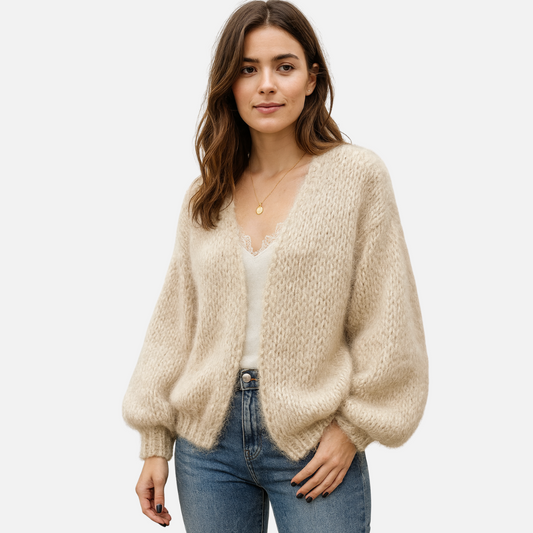 Women’s Fluffy Knit Cardigan