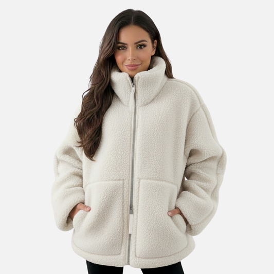 Women’s Oversized Fleece Zip Jacket