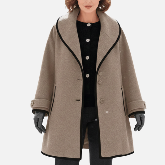 Elegant Oversized Winter Wool Blend Coat
