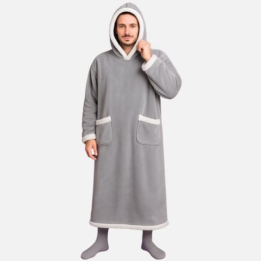 Men’s Oversized Hoodie Blanket – Fleece Wearable Blanket