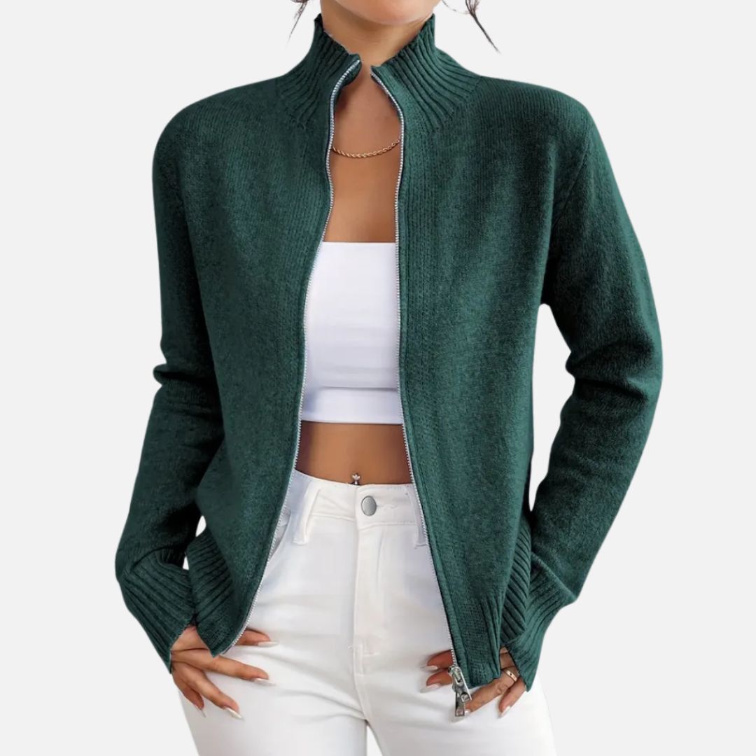 Women’s Elegant Cardigan - Smart Casual Knitted Jacket