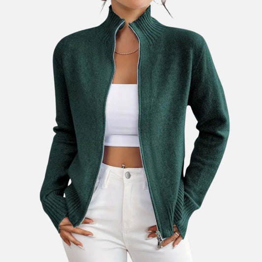 Women’s Elegant Cardigan - Smart Casual Knitted Jacket