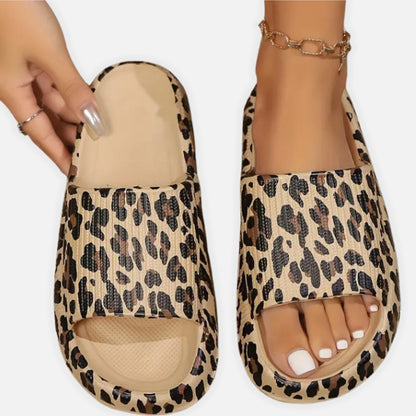 Women’s Leopard Print Slide Sandals