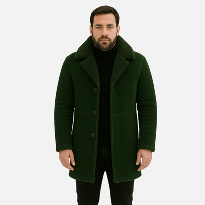 Men’s Lined Leather Coat