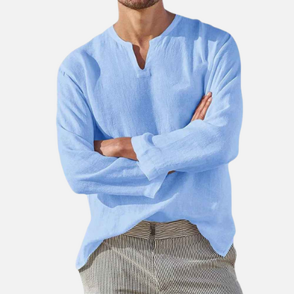 Men’s Linen Shirt Long Sleeve