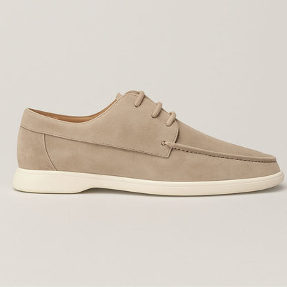 Men’s Luxury Old Money Loafers - Suede Lace-Up Loafers